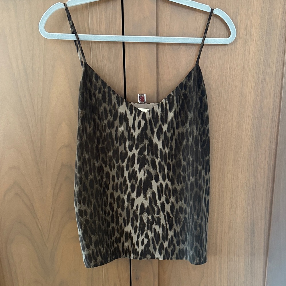 L'AGENCE Animal Print Camisole